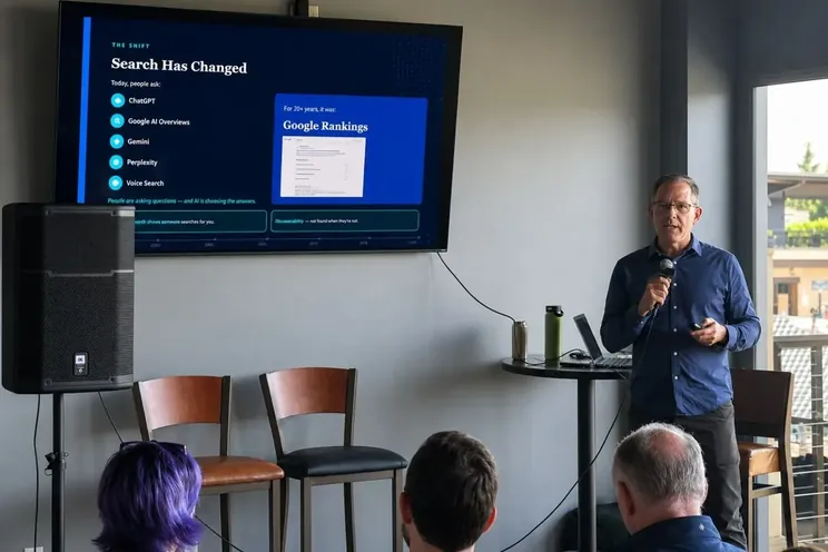 Chicago PPC strategist reviewing paid search results